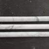 Carrara White Pencil 1/2x12 Honed Marble Trim 1
