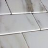 Calacatta Gold 3x6 White Polished Marble Tile 2