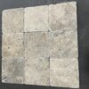 Silver 4x4 Tumbled Travertine Tile 2