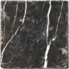 Nero Marquina 4x4 Black Square Tumbled Marble Tile 1
