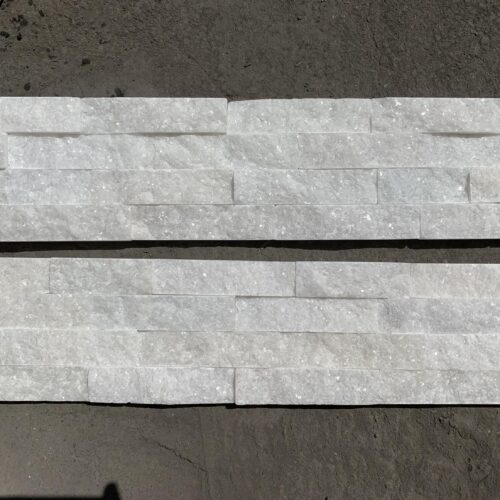 Ice (Crystal) White Quartzite Panel 6x24 Natural Stone Tile