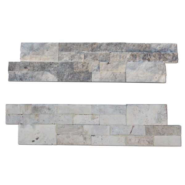 Silver Ledger Panel 6x24 Natural Stone Tile 1