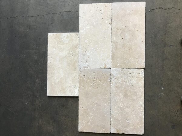 Ivory Alabastrino (Ivory) Travertine 8X16 Tumbled Tile 1