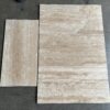 Walnut Travertine 12x24 Brown Filled and Honed Vein Cut Tile 1