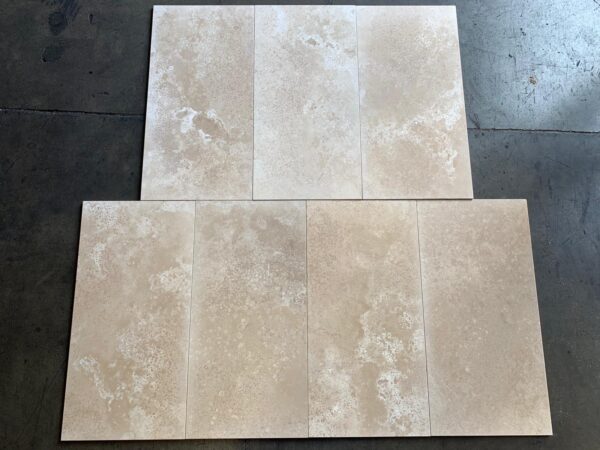 Veracruz (Mexican) Travertine 12x24 Beige Filled and Honed Tile