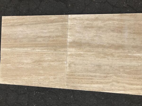 Ivory Alabastrino (Ivory) Travertine 12x24 Vein-Cut Filled and Honed Tile 4