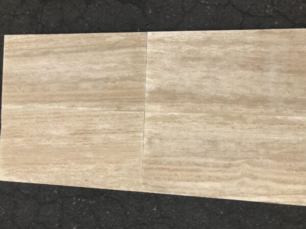 Ivory Alabastrino (Ivory) Travertine 12x24 Vein-Cut Filled and Honed Tile 5