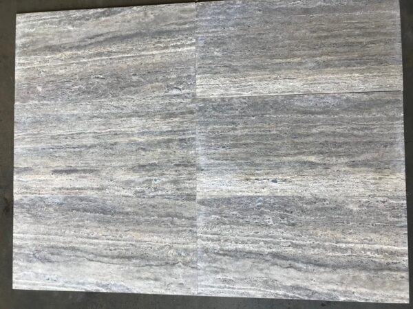 Silver Vein Cut 12x24 Filled and Honed Travertine Tile 2
