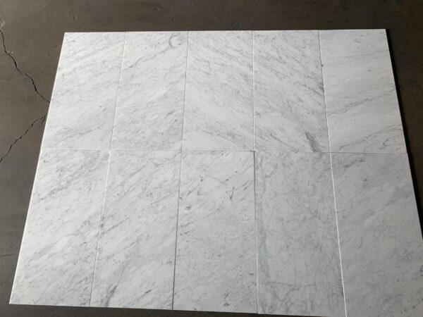 Carrara White 12x24 Polished Marble Tile 10
