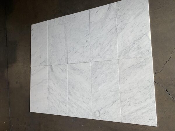 Carrara White 12x24 Polished Marble Tile 7