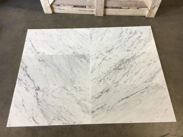 Carrara White 12x24 Polished Marble Tile 6