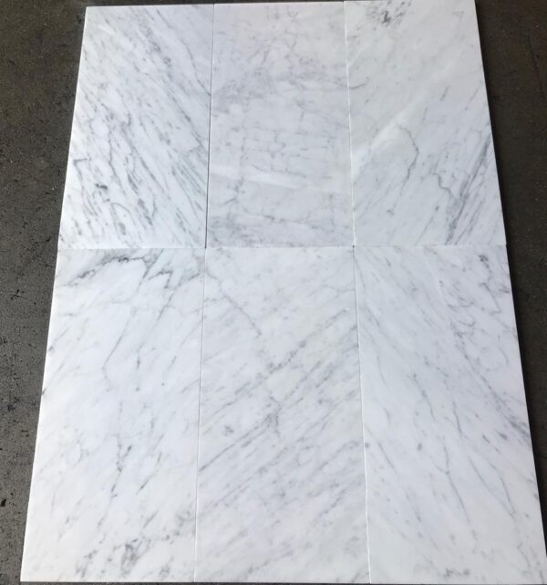 Carrara White 12x24 Polished Marble Tile 13