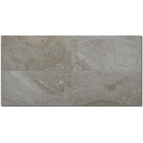Breccia Bianco Diana Royal 12x24 White Honed Marble Tile 0