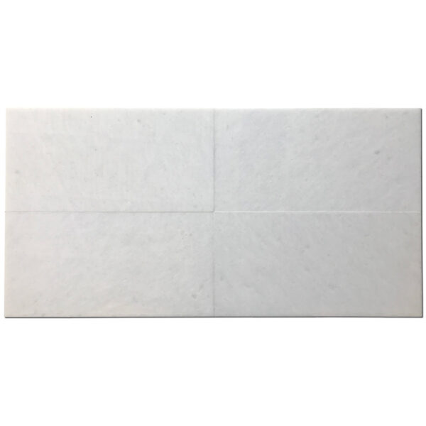 Polar White 12x24 Honed Marble Tile 0