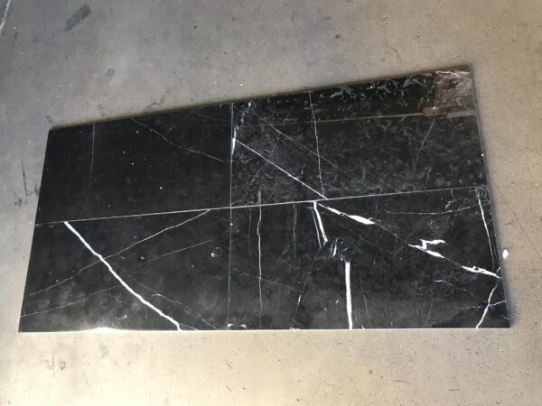 Nero Marquina 12x24 Black Rectangle Polished Marble Tile 3