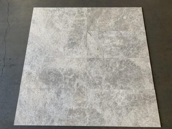 Valensa (Tundra) Gray 12x24 Honed Marble Tile