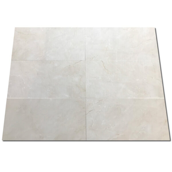Crema Marfil Classic 12x24 Beige Polished Marble Tile 1