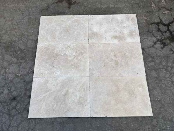 Ivory Travertine 16x24 Tumbled Tile 0