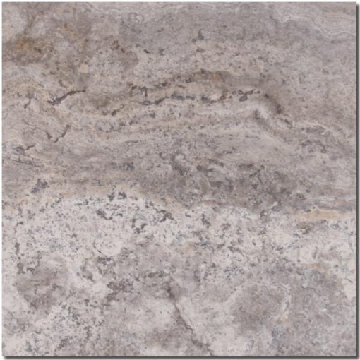 Silver 18x18 Filled & Honed Travertine Tile 1