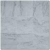 Carrara White 18x18 Honed Marble Tile 1
