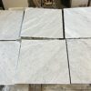 Carrara White 18x18 Honed Marble Tile 4