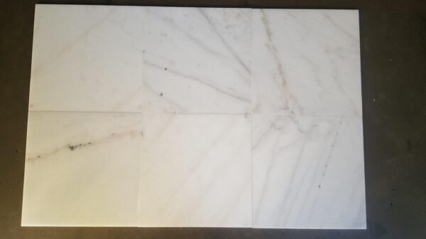 Cosmos Carrara 18x18 White Polished Marble Tile 4