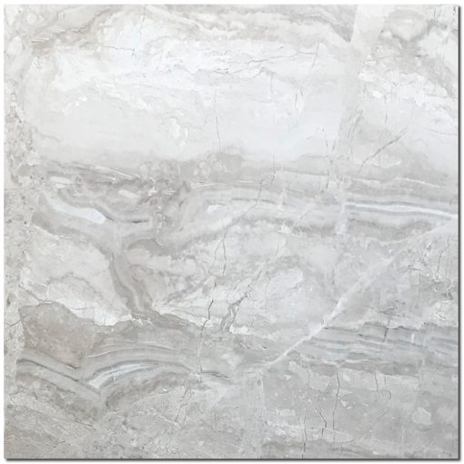 Breccia Bianco Diana Royal 18x18 White Honed Marble Tile 4