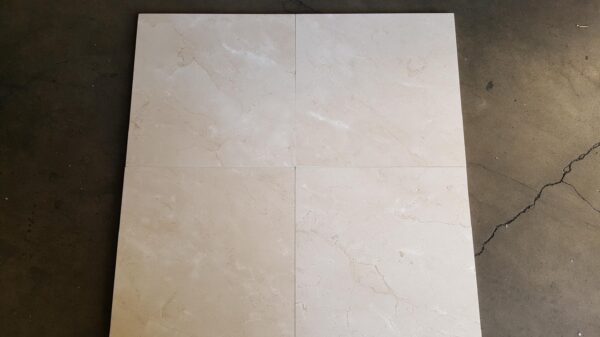 Crema Marfil Select 18x18 Beige Polished Marble Tile 2