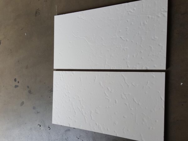 Euro White Limestone 18x36 Deep Brushed Tile 6