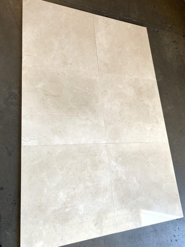 Crema Marfil Select 24x24 Beige Polished Marble Tile 2