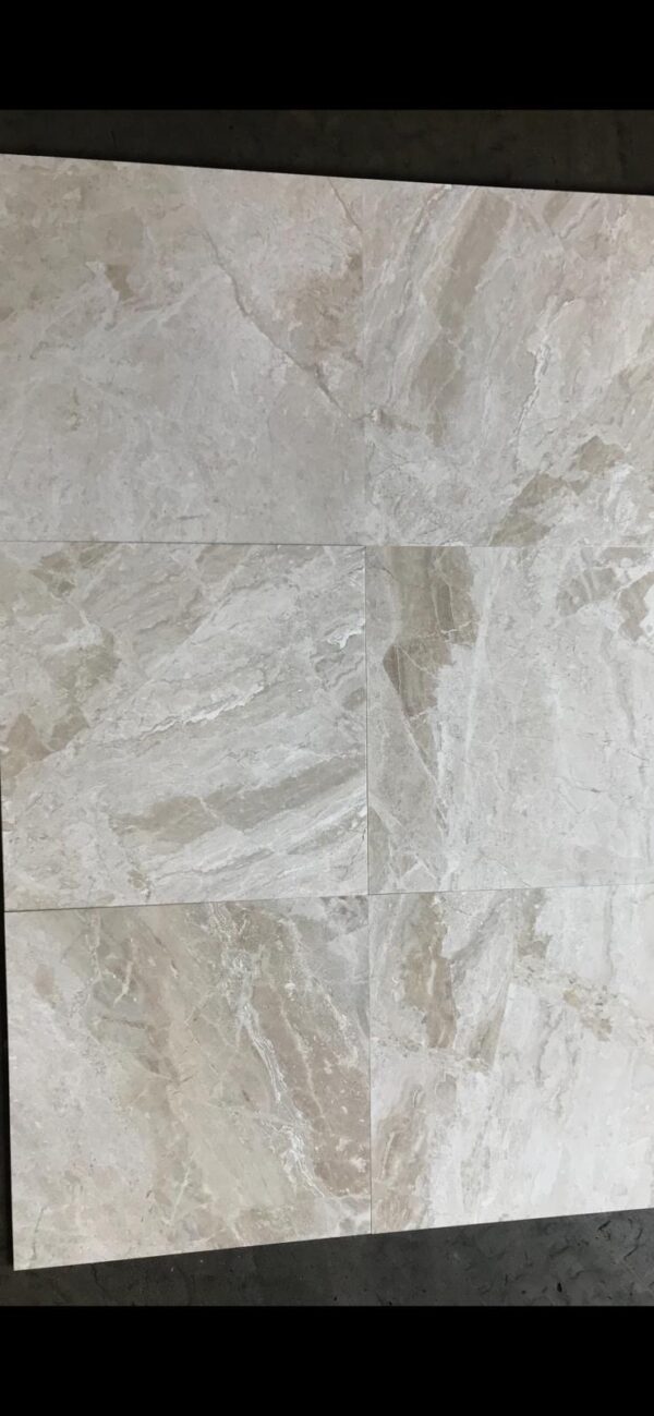 Breccia Bianco Diana Royal 24x24 White Polished Marble Tile 4