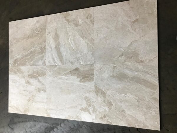 Breccia Bianco Diana Royal 24x24 White Polished Marble Tile 3
