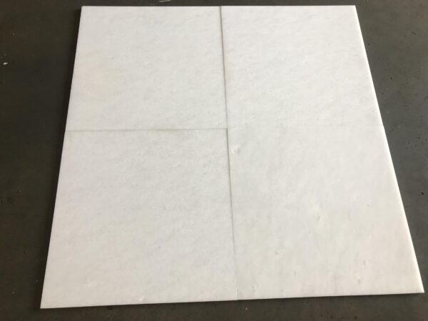 Polar White 24x24 Honed Marble Tile 1