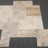 Philadelphia Travertine Versailles Pattern Beige Brushed/Chiseled Tile 10