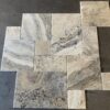 Philadelphia Travertine Versailles Pattern Beige Brushed/Chiseled Tile 6
