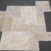 Philadelphia Travertine Versailles Pattern Beige Brushed/Chiseled Tile 17
