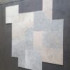 Azul Pietra Versailles Pattern Blue Brushed/Chiseled Marble Tile 1