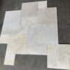 Golden Sand Versailles Pattern Brushed/Straight Edge Marble Tile 3