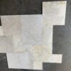 Golden Sand Versailles Pattern Brushed/Straight Edge Marble Tile 1