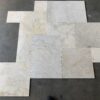 Golden Sand Versailles Pattern Brushed/Straight Edge Marble Tile 0