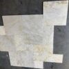 Golden Sand Versailles Pattern Brushed/Straight Edge Marble Tile 2