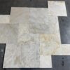 Golden Sand Versailles Pattern Brushed/Straight Edge Marble Tile 4