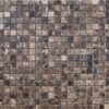 Emperador Dark 5/8x5/8 Square Tumbled Marble Mosaic 0