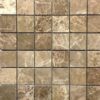 Emperador Light Mosaic 2x2 Brown Square Polished Marble 0
