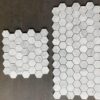 Carrara White Mosaic Hexagon 2" Polished Marble 3
