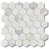 Calacatta Gold Hexagon 2" Honed Marble Mosaic 1