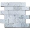 Carrara White Mosaic 2x4 Rectangle Polished Marble 1