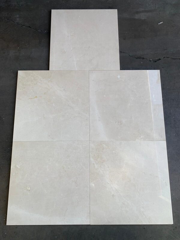 Botticino 18x18 Beige Polished Marble Tile 2