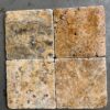 Scabos Travertine 6x6 Multicolor Tumbled Tile 1
