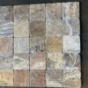 Scabos Travertine 4x4 Multicolor Tumbled Tile 1